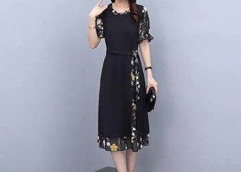 Review Susana Id Floral Dress Daisy Chiffon Black Fd023 Dress Midi Anggun Dengan Diskon Menarik 2025