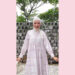 Hijabchic Faye Soft Pink Dress: Dress Lebaran Kekinian Dengan Motif Bunga Dan Ruffle Yang Stylish