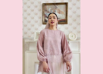 Hijabchic Syahita Dusty Pink Tops: Blouse Brukat Elegan Untuk Acara Formal Dengan Diskon Menarik