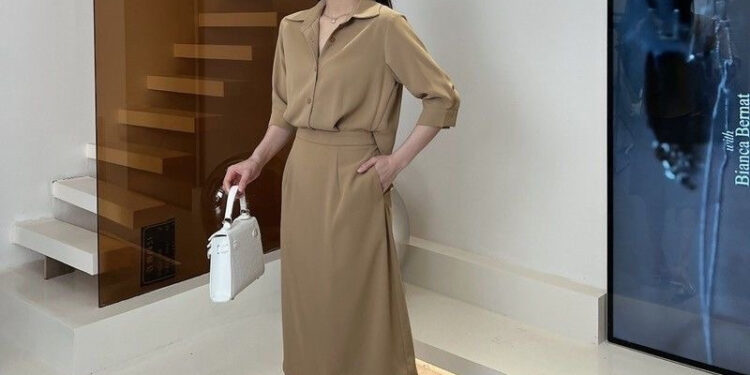 Review Susana Id Korean Hepburn Style High Waist D129: Dress Modis Dengan Harga Terjangkau Di Shopee